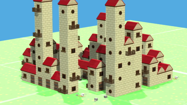 Unity 5 Build a System that Generates Houses & Castles Auto - Screenshot_03