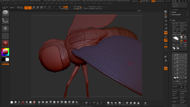 ZBrush Online Course Sculpting and Modelling "The Fly" - Screenshot_04