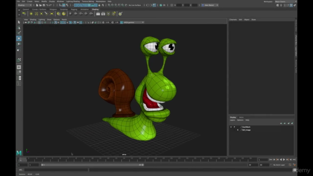 Learn to Model a Cartoon Snail in Maya LT - Screenshot_04