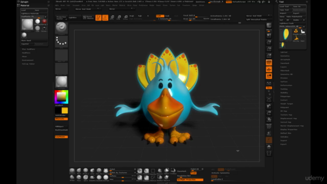 Learn How to Create a Cartoon Bird in zBrush - Screenshot_04