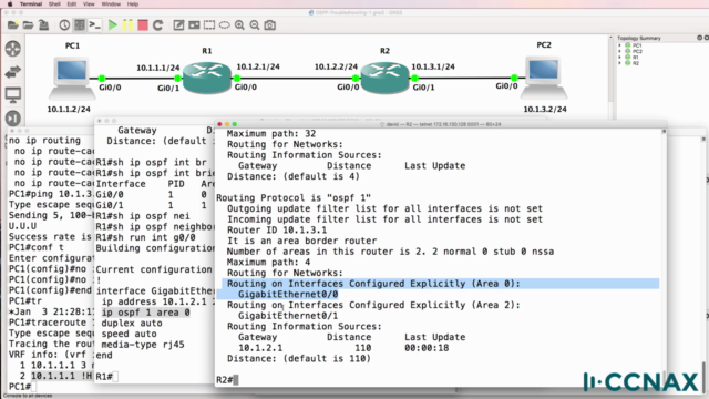 CCNA OSPF troubleshooting: Cisco CCNA and ICND2 exam prep - Screenshot_03