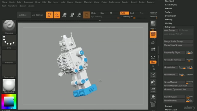 Hard Surface Modelling in Zbrush (Deutsch) - Screenshot_03