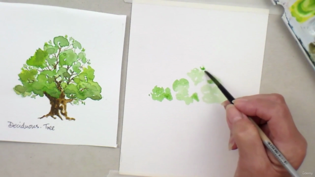 ESSENTIAL Paint TREES in watercolor. Clear videos show you. - Screenshot_01