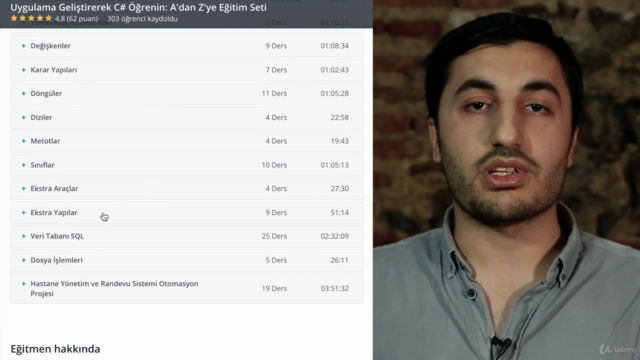 Uygulama Geliştirerek C# Öğrenin: A'dan Z'ye Eğitim Seti - Screenshot_03