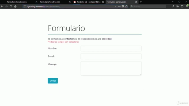 Formularios PHP con: AJAX, MySQL, reCAPTCHA y Bootstrap 4! - Screenshot_01