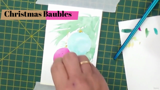 Watercolor paint fun & easy HOLIDAY CARDS for all occasions - Screenshot_04