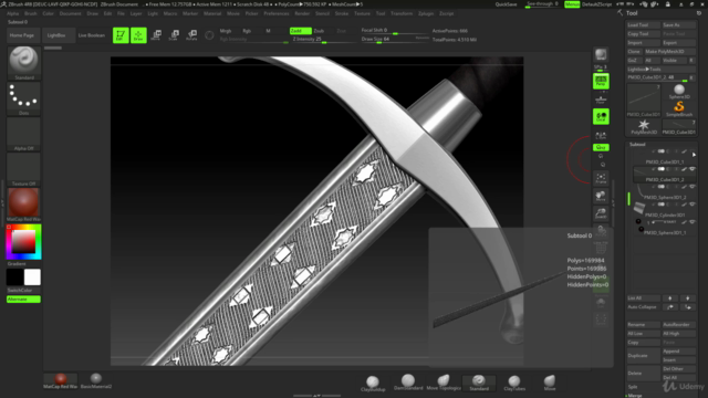 ZBrush 4 R8 - Creating a Sword Long Claw The Game of Thrones - Screenshot_03