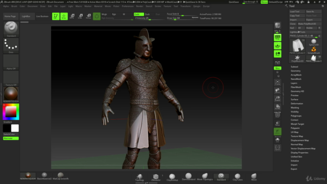 ZBrush 4 R8 Course on Creating Game of Thrones Style Armour! - Screenshot_03