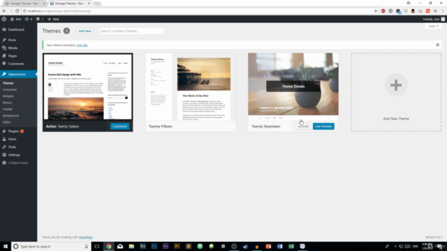 The WordPress Bootcamp: Build 11 Websites with WordPress - Screenshot_01