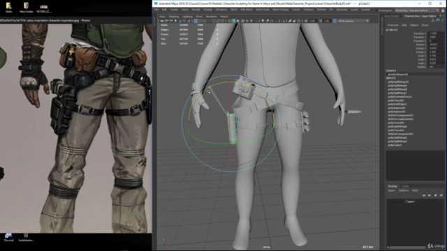 Realistic Character Modeling For Game In Maya and Zbrush - Screenshot_02