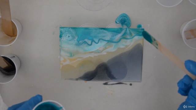 Alcohol Ink Art & Resin Glass Frame Abstract Wave Painting - Screenshot_03