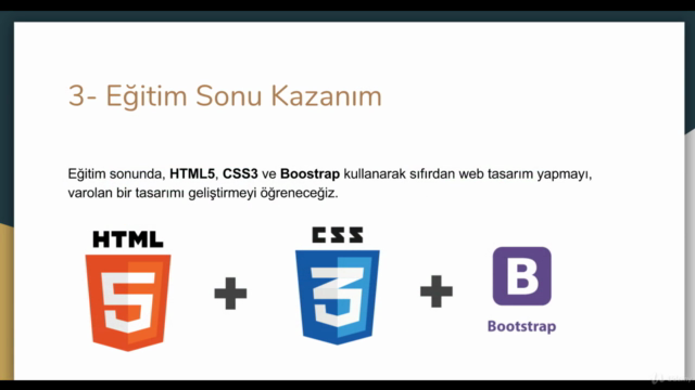 Sıfırdan Web Tasarım:HTML5, CSS3 ve Bootstrap 4 Eğitim Seti - Screenshot_04