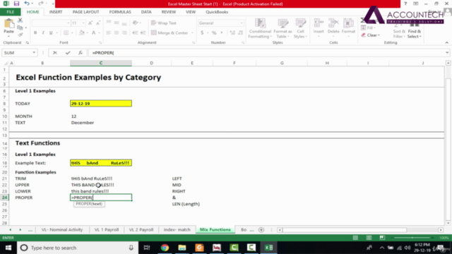 Advance Excel Basic to Advance Mastery Classroom - Screenshot_03