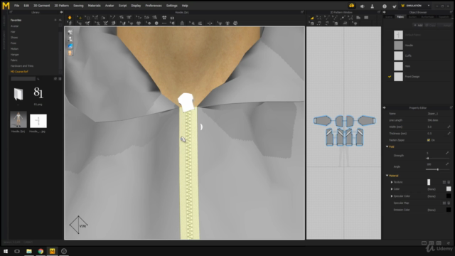 Fashion Design: Stitches and Zippers in Marvelous Designer - Screenshot_04