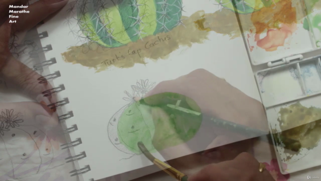 Painting Cacti in Watercolor - Sketchbook Everyday Series - Screenshot_03