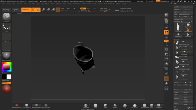 ZBrush Preparing 3D Scans for 3D printing! - Screenshot_02