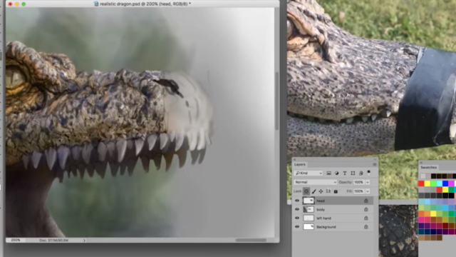 How to digitally draw/paint a realistic Dragon in Photoshop - Screenshot_01