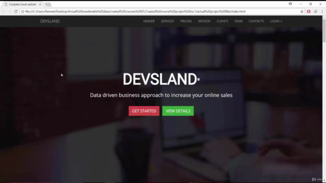 Bootstrap: Build a modern Responsive website with bootstrap - Screenshot_01