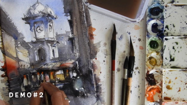 Beginners Guide to Paint Advance Watercolor Cityscapes - Screenshot_02