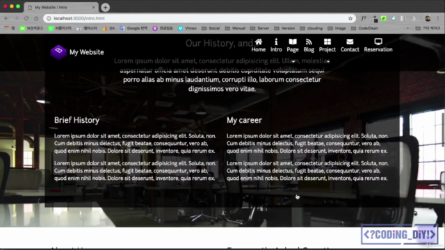 DIY Bootstrap 4 - 10시간 만에 부트스트랩 기초부터 마스터하기(+ 웹팩, 프로젝트 제작) – Screenshot 3