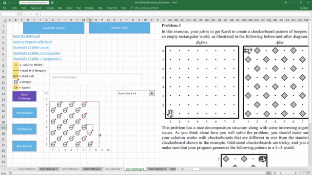 Introduction to Visual Basic using Karel the Robot in Excel - Screenshot_04