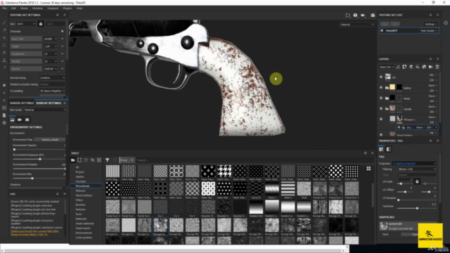 The Complete Substance Painter Course: Create 3DGun texture - Screenshot_02