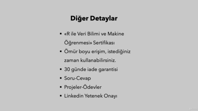 R ile Veri Bilimi ve Machine Learning (35 Saat) - Screenshot_04