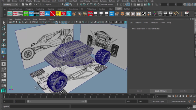 Concepting a Futuristic Vehicle using Maya and Keyshot - Screenshot_02