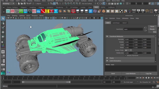 Concepting a Futuristic Vehicle using Maya and Keyshot - Screenshot_04