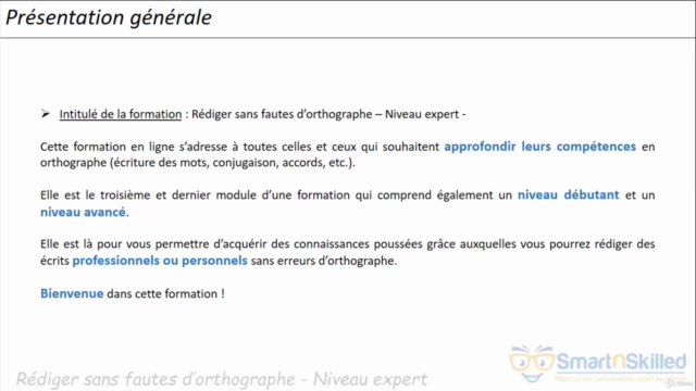 Rédiger sans fautes d'orthographe - Niveau expert - Screenshot_01