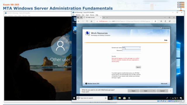 MTA: Windows Server 2016 Administration Fundamentals: 98-365 - Screenshot_03