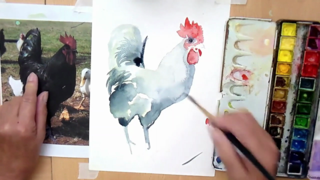 RELAX paint FUN watercolor CHICKENS.  Shape, pose & colors. - Screenshot_02