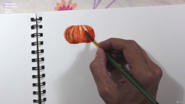 Painting Autumn in Watercolors - SketchBook Everyday Series - Screenshot_02