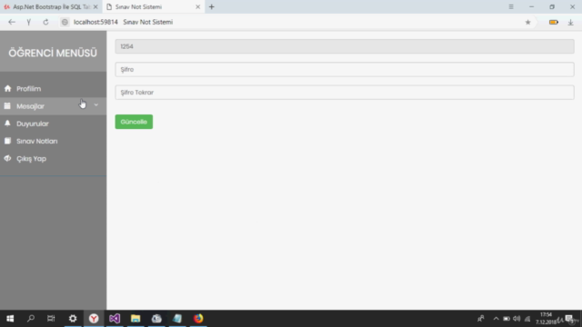 Asp.Net Bootstrap İle SQL Tabanlı Web Projeleri Geliştirin! - Screenshot_03