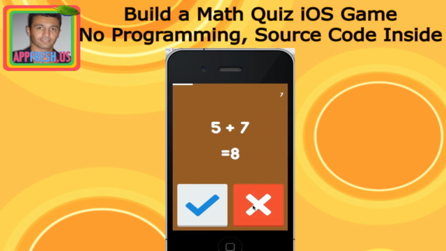 Build a Math Quiz iOS Game, no coding, source code included - Screenshot_02