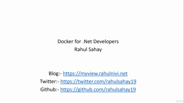 Essentials of Docker For .Net Developers - Screenshot_01