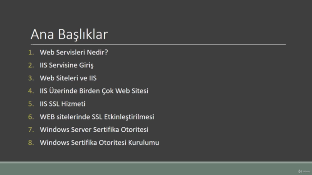 A'dan Z'ye IIS Web Server Eğitimi|2019| 5 Saat - Screenshot_01