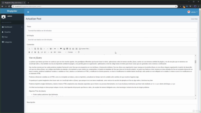 Máster en CodeIgniter 3 con Bootstrap 4 y Vue - Desde Cero - Screenshot_04