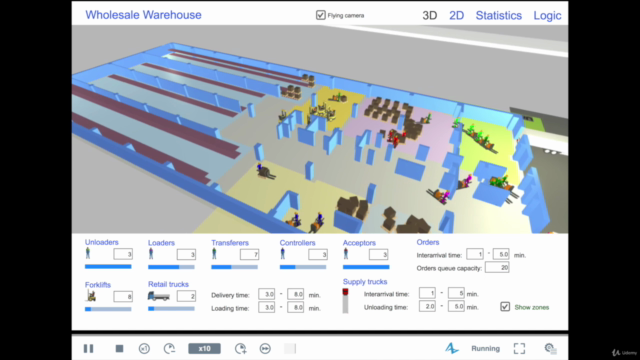 Discrete-Events and Agent-Based simulations with AnyLogic - Screenshot_03