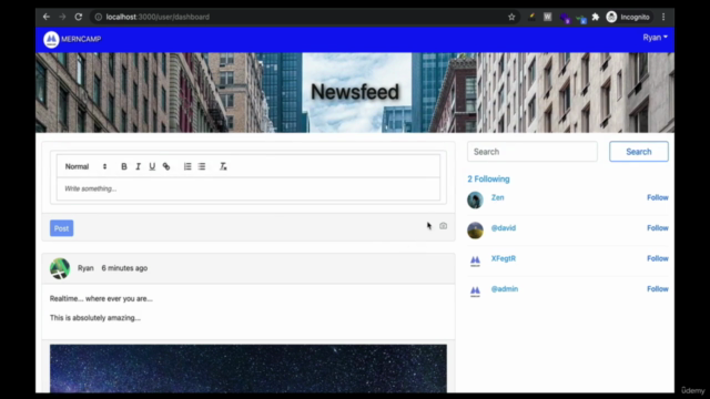 React Node MERN Stack from Scratch building Social Network - Screenshot_04