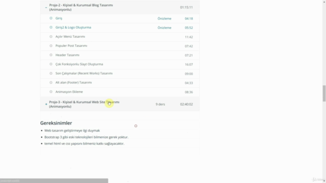Bootstrap ile Sıfırdan 5 Gerçek Web Tasarım Projesi - Screenshot_01