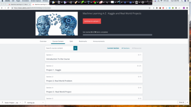 Machine Learning Projects A-Z : Kaggle and Real World Pro - Screenshot_01