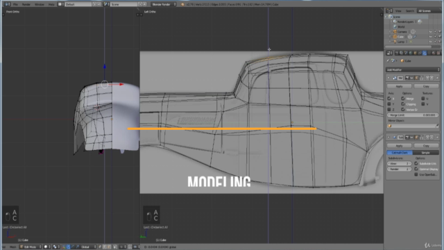 Creating a retro futuristic car in Blender - Screenshot_01