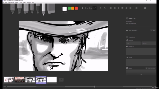 Apprendre à utiliser le logiciel STORYBOARDER - Screenshot_02