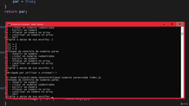 Aprenda lógica de programação usando JavaScript com Node.js - Screenshot_03