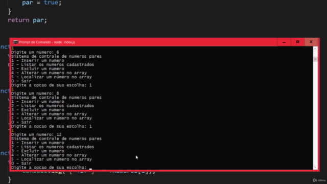 Aprenda lógica de programação usando JavaScript com Node.js - Screenshot_04