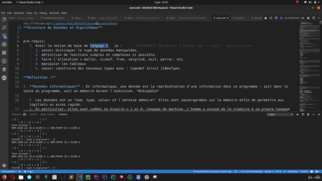 Langage C : Structure de Données et d' Algorithmes en C - Screenshot_01