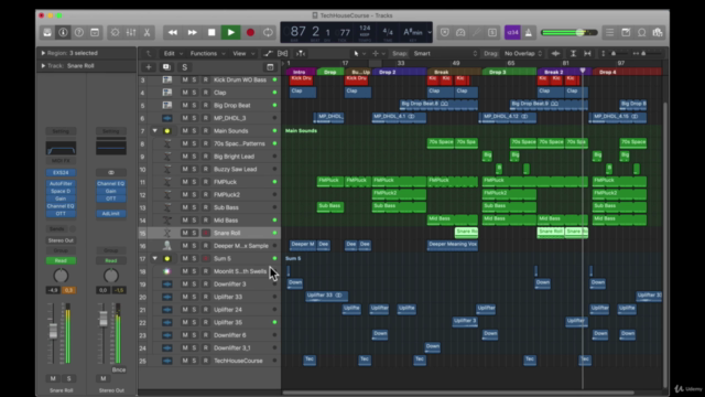 Music Production Course in Logic Pro: Tech House Music - Screenshot_01