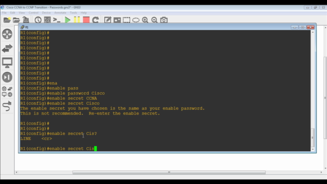 CCNA to CCNP Transition: Working with Passwords and Telnet - Screenshot_02