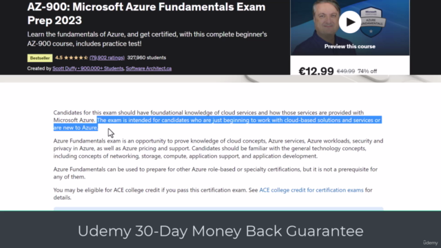 AZ-900: Microsoft Azure Fundamentals Exam Prep - SEP 2024 - Screenshot_01